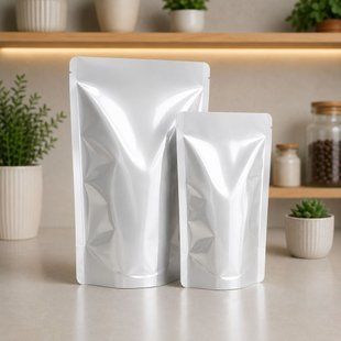 Doypack bez struny, SREBRNY, 80х130х20, 20g