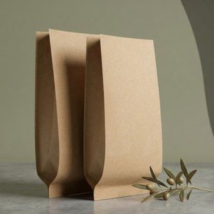 Torebka typu STABILO KRAFT metalizowany , 150х370х40, BRĄZOWY, 1kg