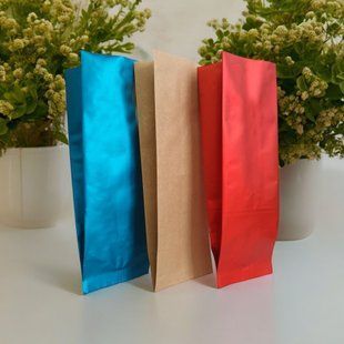 Gusseted center-seal pouch , RED, 135х360х35, 1kg