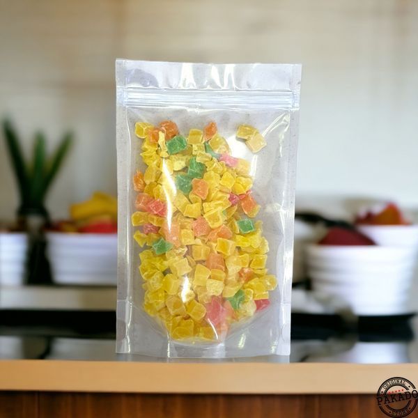 Stand-up Pouch with zip-lock, TRANSPARENT, 210х380х55, 1kg