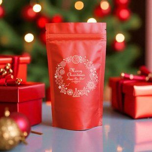 Doypack ze nadrukiem, CZERWONY, 140х240х40, 250g