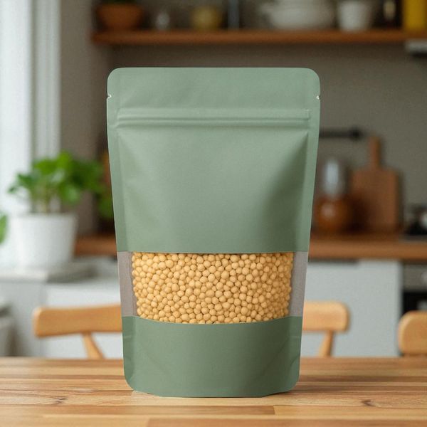 Doypack KRAFT z okienkiem, SOSNA, 140х240х40, 250g