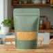 KRAFT Stand-up Pouch with clear window, PINE, 130х200х32, 150g