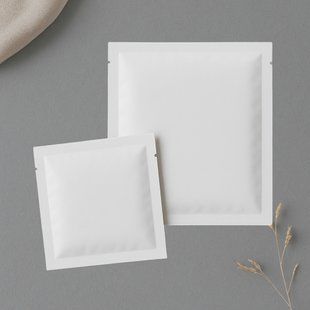 Sachet pouch KRAFT, WHITE, 70х70