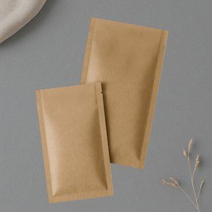 Sachet pouch KRAFT, BROWN, 100х220