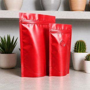 Doypack ze struną, CZERWONY, 130х200х32, 150g