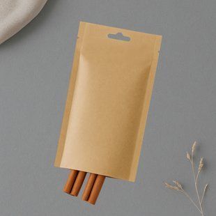 Saszetka KRAFT, BRĄZOWY, 100х220, z euroslotem, otwarty d&oacute;ł